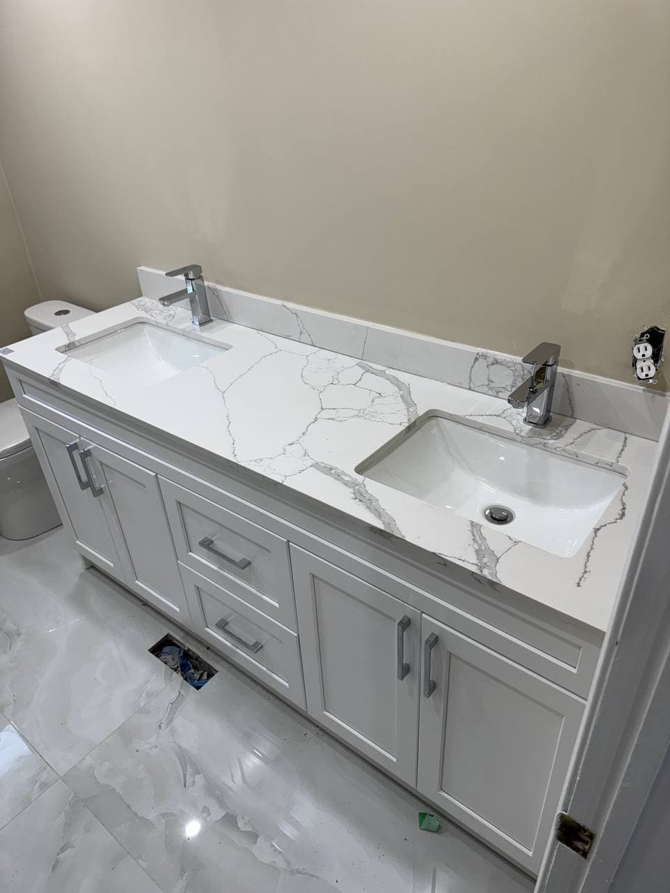 Completed plumbing project